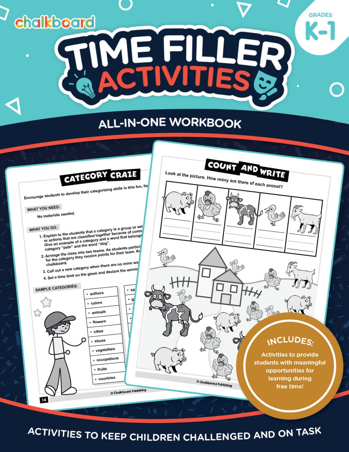 Time Filler Activities Grades K1 eBook