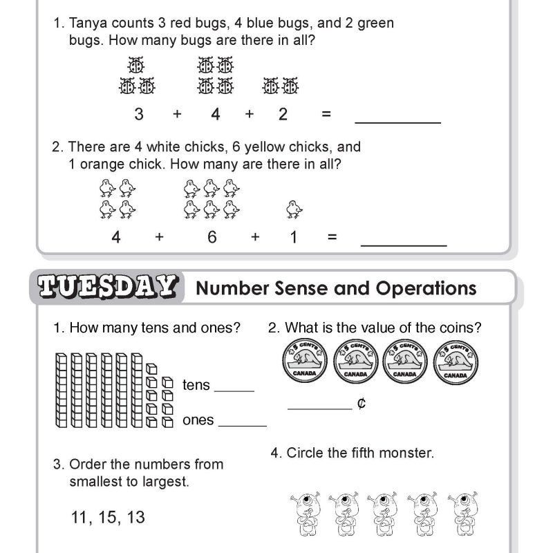 Grade 1 Daily Math Curriculum Workbook
