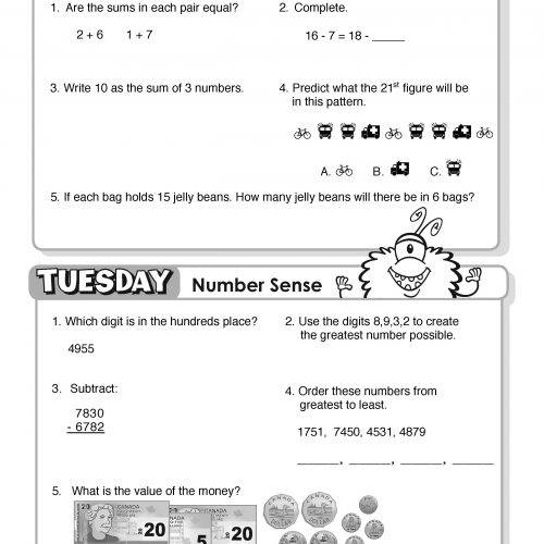 Grade 4 Daily Math Curriculum Workbook