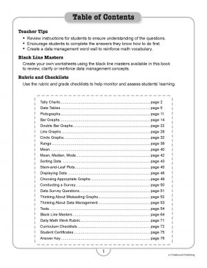 Canadian Data Management Activities Grades 4-6 eBook