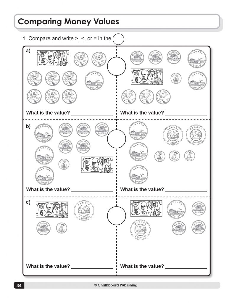 Canadian Math Basics Grade 4 Workbook