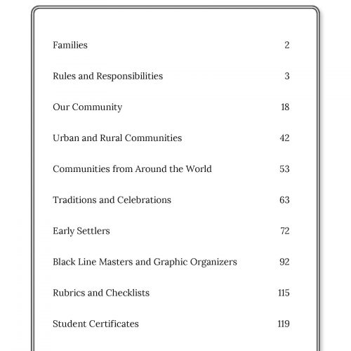 Canadian Social Studies Grades 13 Workbook