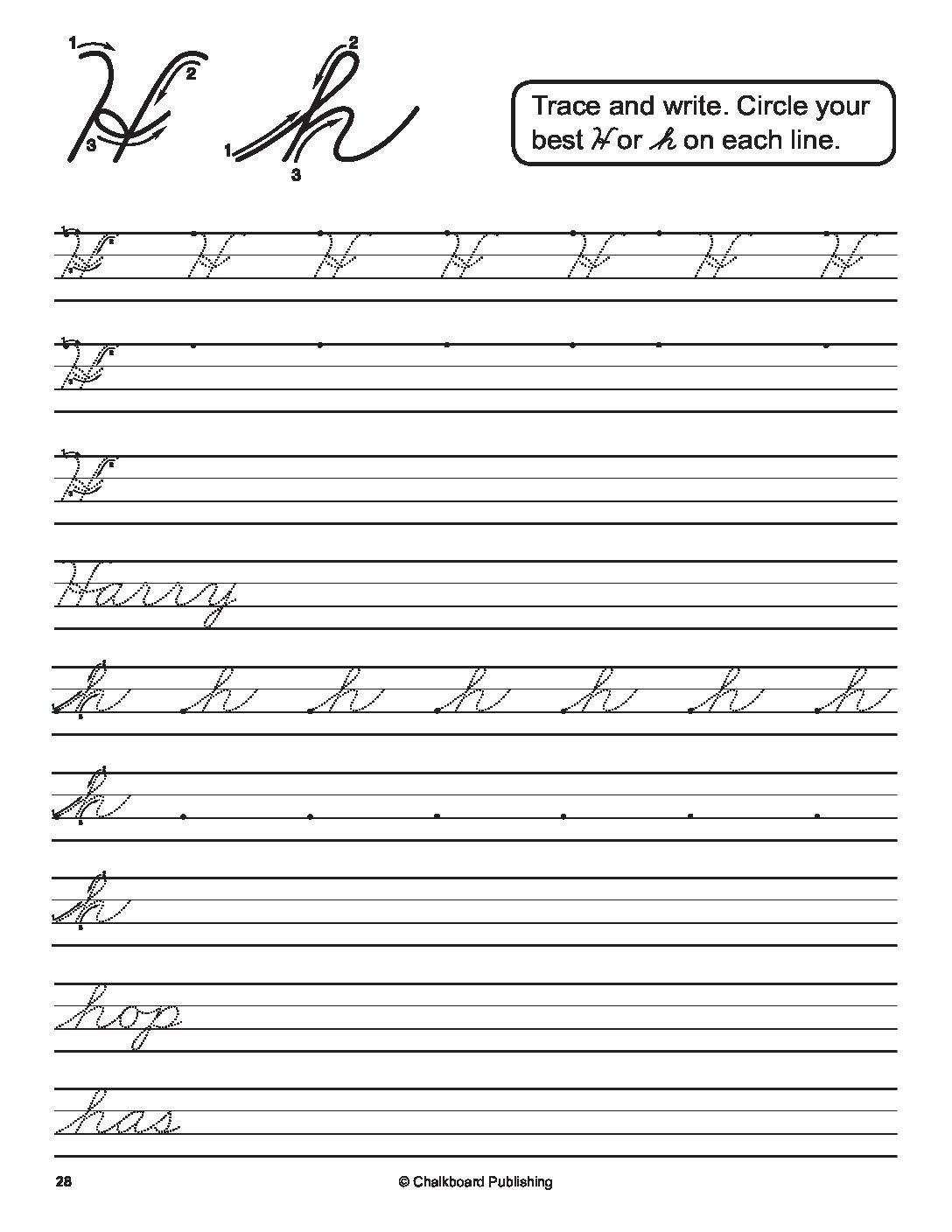 Daily Cursive Writing Practice eBook