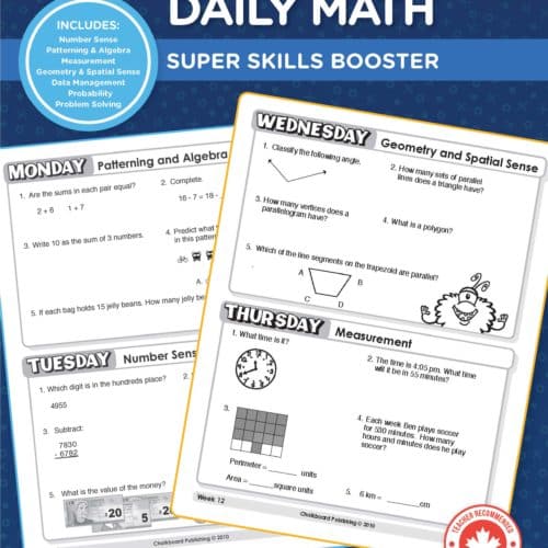 Grade 4 Math Curriculum Workbooks Chalkboard Publishing