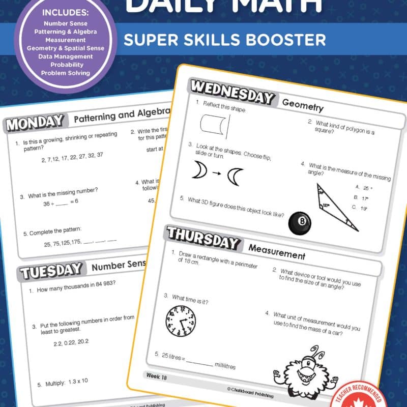 Grade 5 Math Curriculum Workbooks Chalkboard Publishing