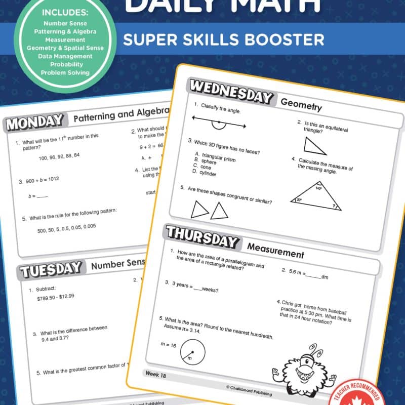 Grade 6 Math Curriculum Workbooks Chalkboard Publishing
