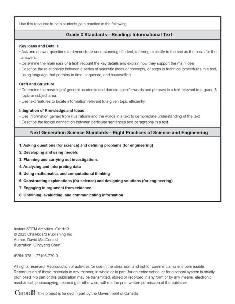 Instant STEM Activities Third Grade eBook