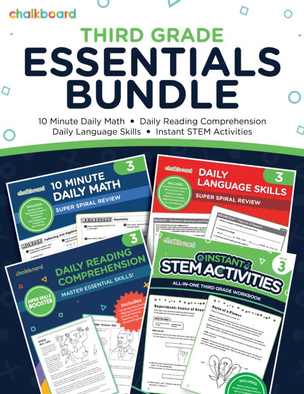 Common Core Grade 3 Essentials Bundle Chalkboard Publishing