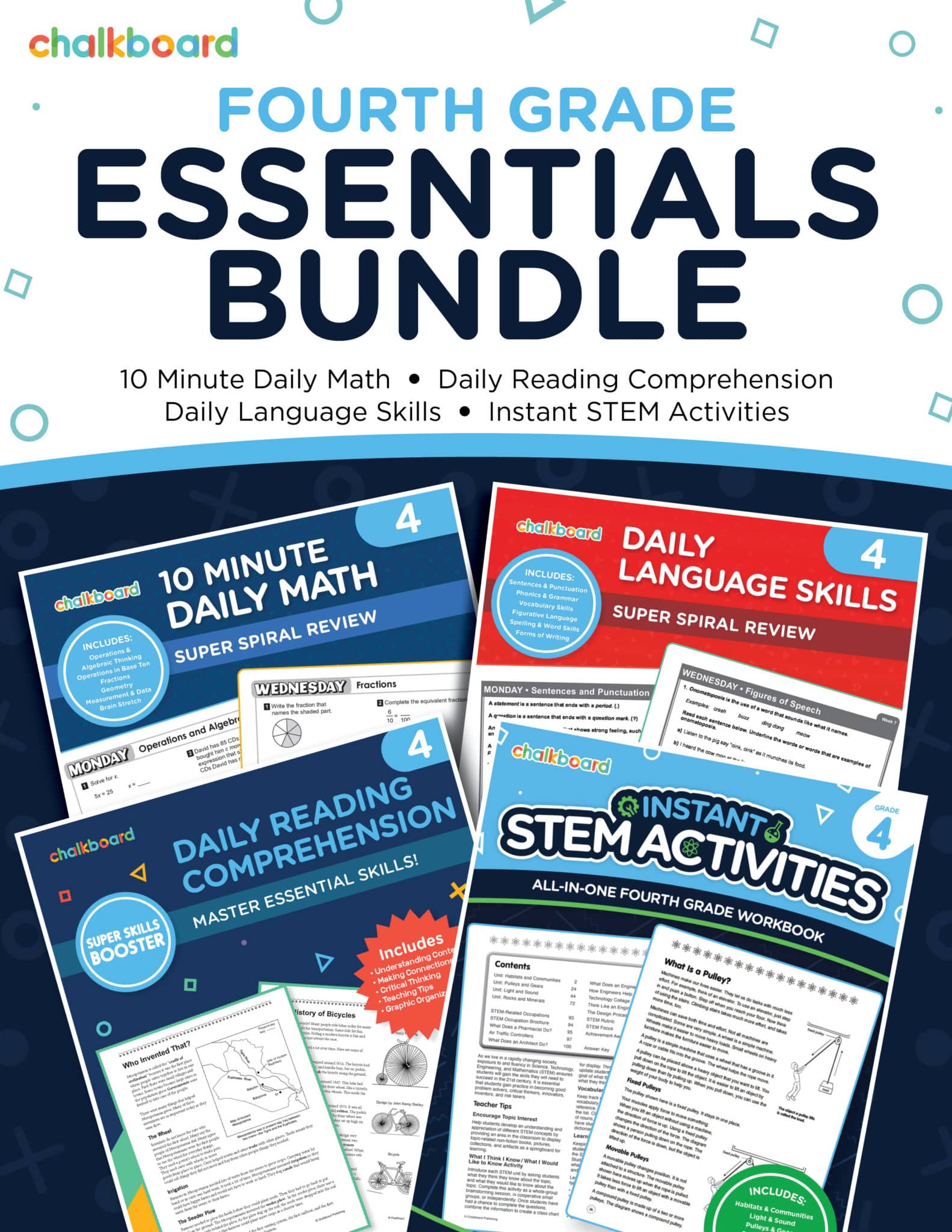 Common Core Grade 4 Essentials Bundle Chalkboard Publishing