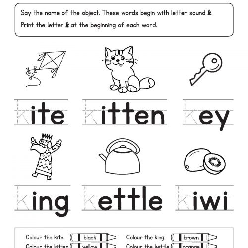 Phonics Grades K-1 Workbook