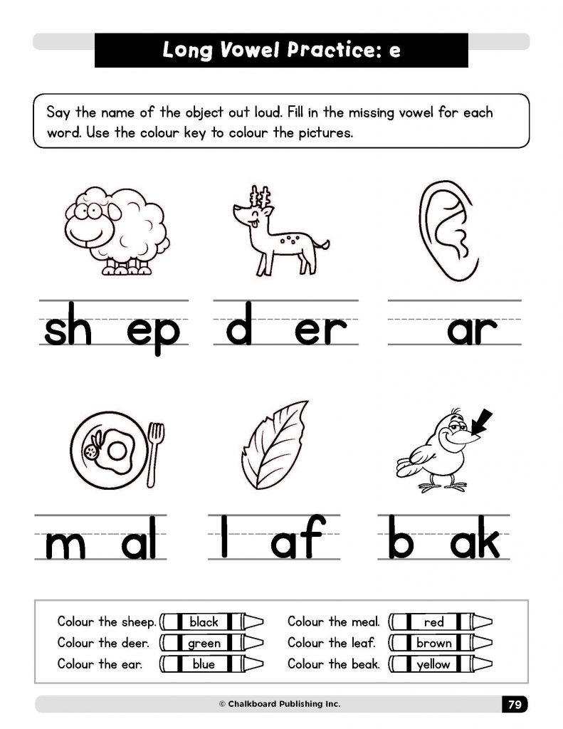 Phonics Grades K-1 Workbook