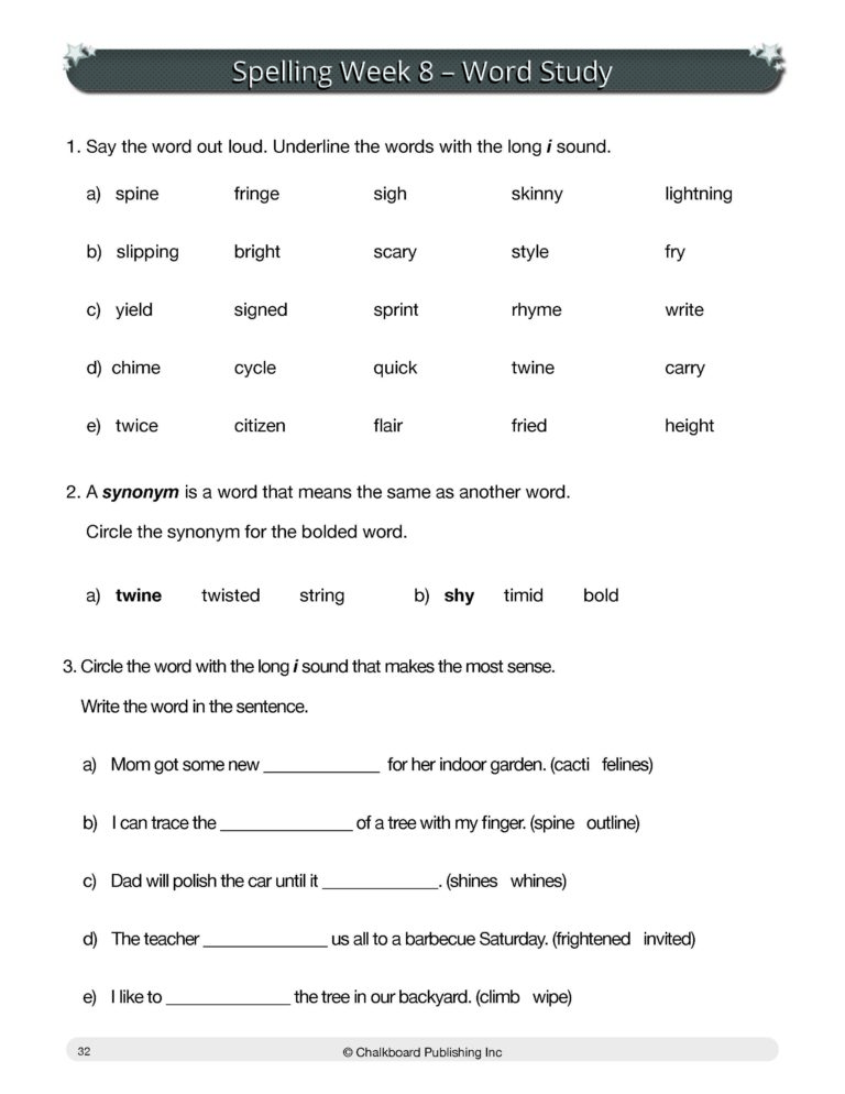 Canadian Spelling Grade 6 Workbook