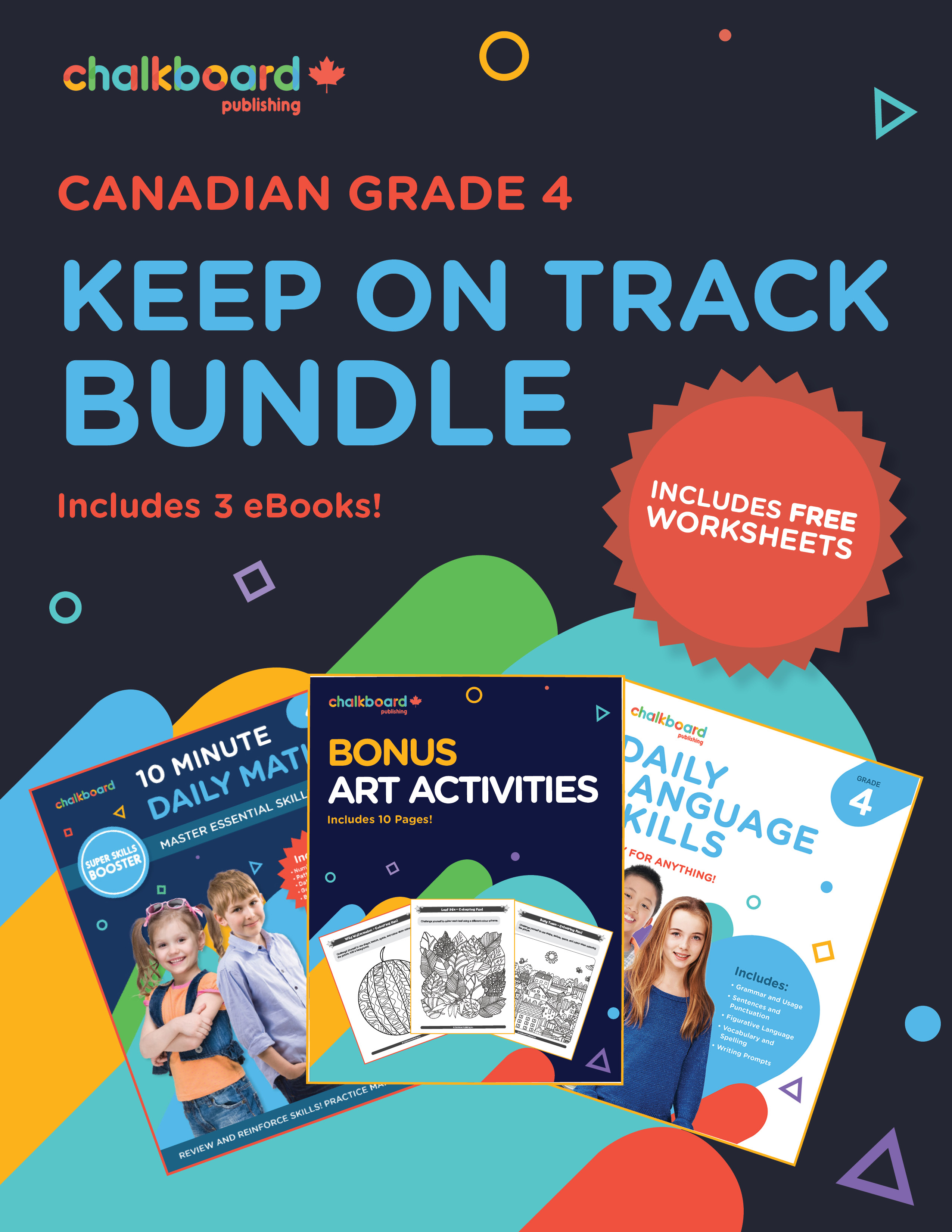 Canadian Grade 4 - Keep On Track! Bundle - Chalkboard Publishing
