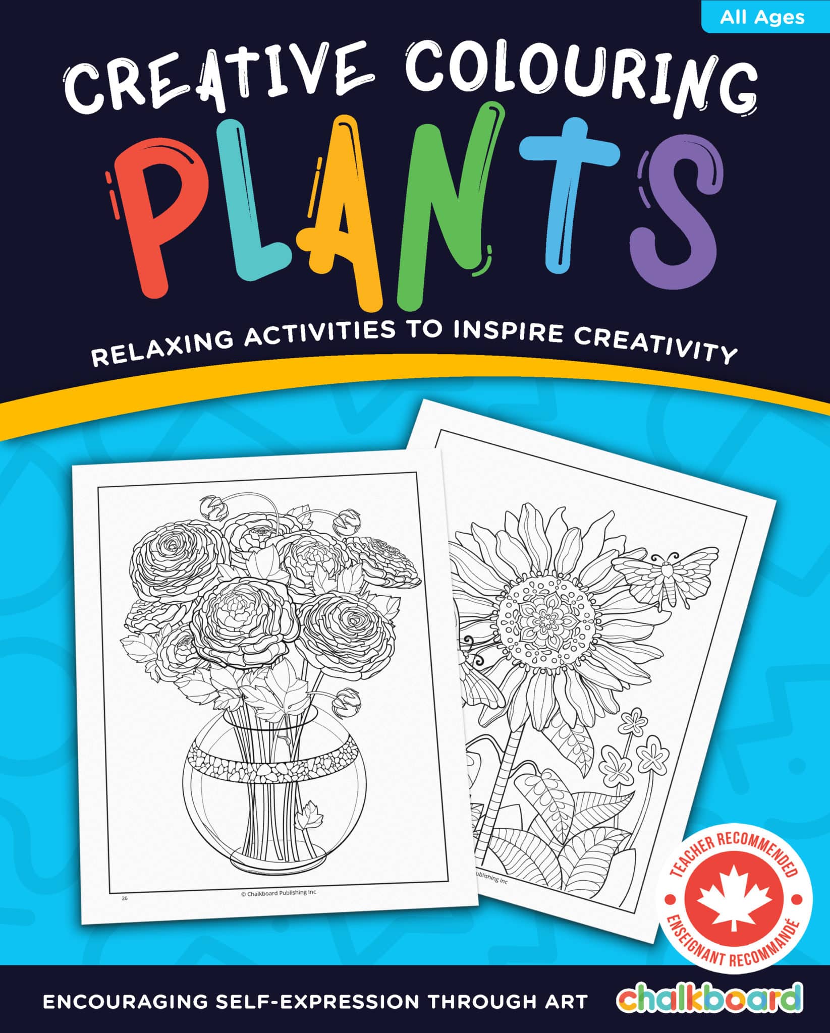 Canadian Creative Colouring Plants eBook Chalkboard Publishing